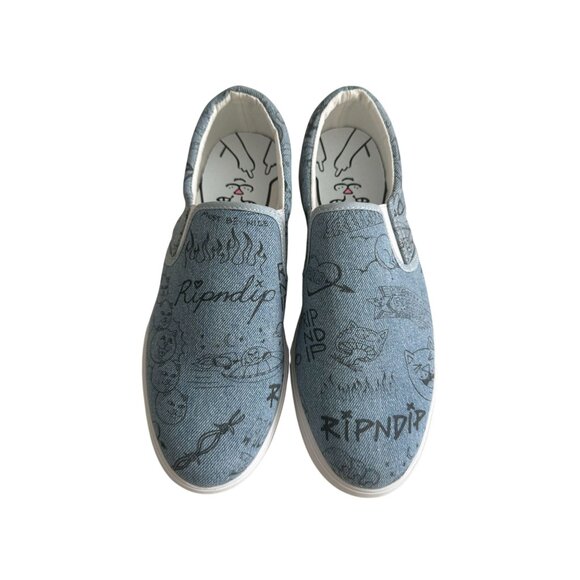 RIP N DIP Men's Slip On Marker Denim Sneakers Size 10 NEW NWOB - Picture 6 of 9